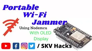 Hack Any WiFi | Wi-Fi Jammer 2.4Ghz | DIY Wi-Fi Deauther | OLED Display | Jammer #esp8266 #hacking