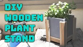 DIY Wooden Plant Stand Outdoor Modern