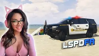 GTA 5: Playing as an UNDERCOVER COP on the beach #lspdfr