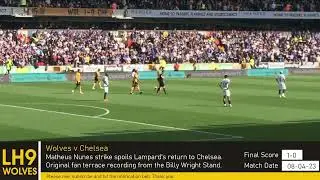 Budweiser Goal of the Month April - Matheus Nunes Amazing Volley at Molineux. Wolves v Chelsea 1-0.