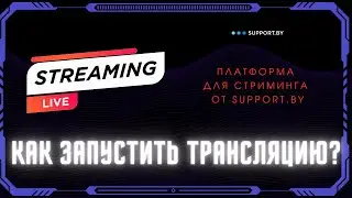 Как запустить стриминг/онлайн-трансляцию? Платформа для мероприятий Support.by
