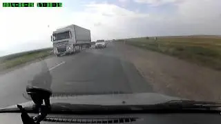 Беспредельный тупой обгон!