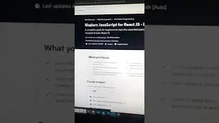 Modern JavaScript for React JS - ES6. Udemy Free Course
