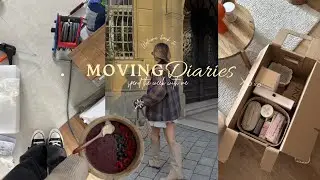 The floors are in & the front door is here! Packing boxes & sorting || MOVING DIARIES #3