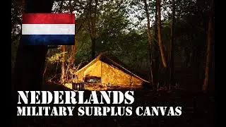 Survive The Rain | Dutch Army Canvas Tent First Camp | Major London Highway Urban Wild Camping