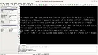 CAD - Exe #0 - Squadratura foglio A4 (297 x 210 mm)