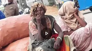 the man is bureshing her 