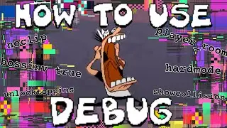 How To Use Pizza Tower's Debug Mode | (All Commands and Room Names)