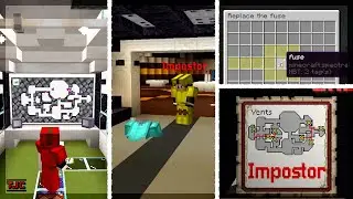 Among Us in Minecraft, but I only used COMMAND-BLOCKS & REDSTONE to create this map
