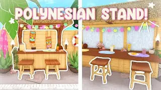 Building a Polynesian-Inspired Drink Stand in Bloxburg!