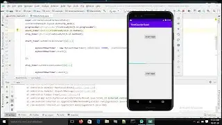 how to set time counter in android studio?timecounter in android studio?
