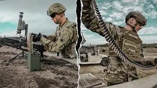 USAF M240B Medium Machine Gun Live Firing Range