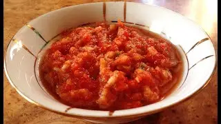 Аджика с чесноком и перцем чили. Без варки. Вкусная приправа и отличная профилактика!