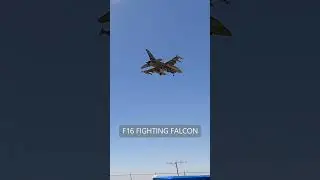 NICE AND SMOOTH F16 COMING FOR LANDING #f16 #fighterjets #shorts