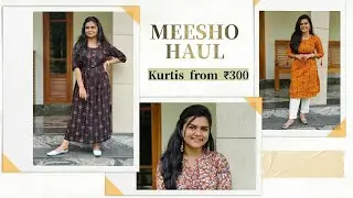 Meesho Haul ❤️ | Kurtha sets starting from ₹300 | Meenu Lakshmi