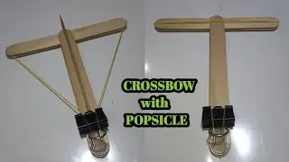 How to Make a Popsicle Sticks Crossbow | Popsicle Stick Craft | Crossbow | Diy Crossbow