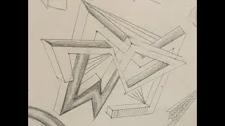 Drawing styles, shading a sphere and cylinder, converging lines hatching