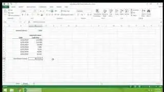 Excel  2013 Tutorial - How to Calculate the Net Present Value