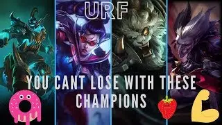 THE MOST OP URF CHAMPIONS *VAYNE, SHACO, RENGAR, HECARIM* League Of Legends URF 2019