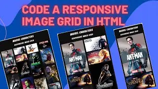 How to code a responsive image grid in HTML