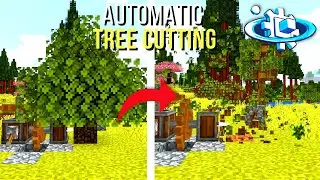 Automating the tree cutting process - Minecraft Create Above and Beyond #3