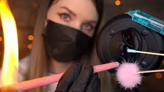 ASMR PROFESSIONAL EAR CLEANING AND EAR MASSAGE 👂🏻 Latex Gloves, Brushing, Cotton Pads (+Sub)