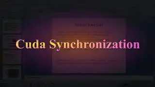 Cuda synchronization. How to use barrier synchronization in CUDA Programs