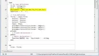 Learning Pascal x20 User defined types