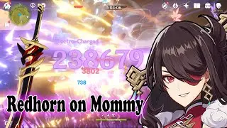 297% CDMG Beidou with Redhorn is actually pretty scary | Genshin Impact