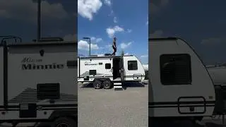 Mini camping trailer tour #travel #camping #tinyhouse #rvlife