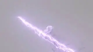 Purple lightning VFX effect in white screen