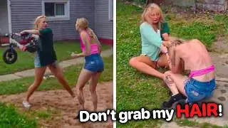 Karen Fights Her Neighbor And Gets DROPPED..