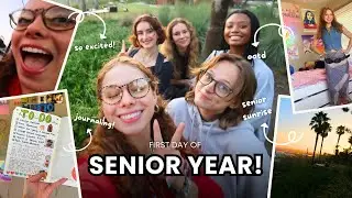 MY LAST FIRST DAY OF SCHOOL! ♥︎ vlog