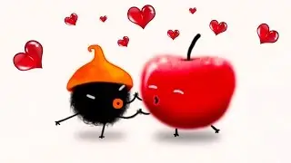 Stuffed, cherry, microbe and monster in the game Chuchel