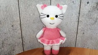 кошечка Hello Kitti  крючком
