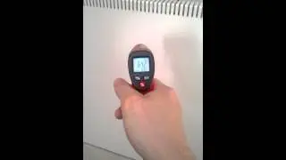 Электрообогреватель |Мерим температуру на поверхности.