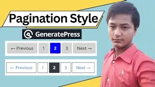 How to add Custom Pagination Style Generatepress Theme