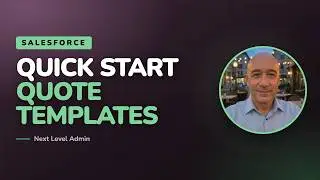 Quick Start using Salesforce Quote Templates