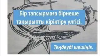 Бір теңдеумен бірнеше тақырыпты қамту.