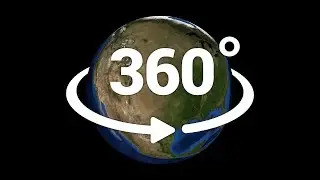 Earth horizon curve simulation (No atmosphere, 360° virtual reality)