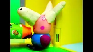 Peppa Pig cartoon toys. Peppa Pig fairy tale brother-goat.