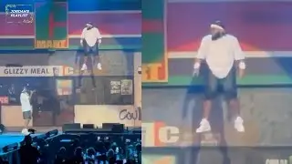 Druski Gets Stuck Coming Down On Cables During Live Show (HD) "Somebody Help Him!!"