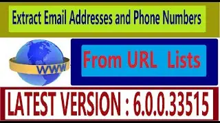 extract email addresses and phone numbers from url list. -  2022