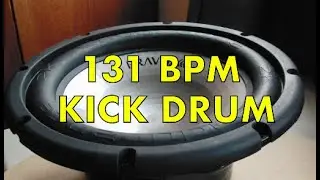 131 BPM Kick Drum Metronome, 131BPM Bass Drum Thump, 4 on the Floor Kick, 131 Beats Per Minute Bombo