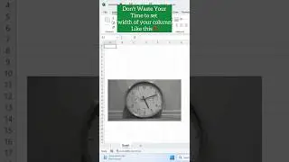Don't Waste Time⏰to set Column Width in Excel❗️Instead Use Autofit Code in Excel 