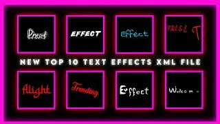 Alight motion text presets | alight motion text animation project files