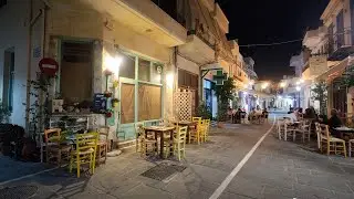 Rethymnon , 4K, Crete , November , walking tour , many shops are already closed ...