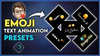 Alight motion emoji text presets | Alight motion text effect