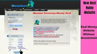 Monsters-game.ru new Best Ruble Earning Site || Without Investment Site || Daily Bonus Received