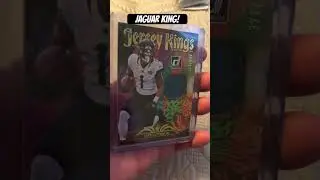 Travis Etienne is a Jaguar King!  I said man 3x 😂 #shorts #footballcards #jacksonvillejaguars